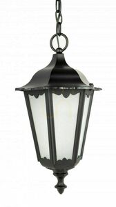 SU-MA Retro Classic K 1018/1/D outdoor pendant light, black, E27, 24 cm small 0