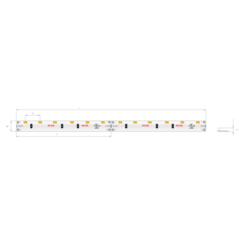 Check LED tape K-SE-35-0480-24V 4.8W/m yearla 5 meters