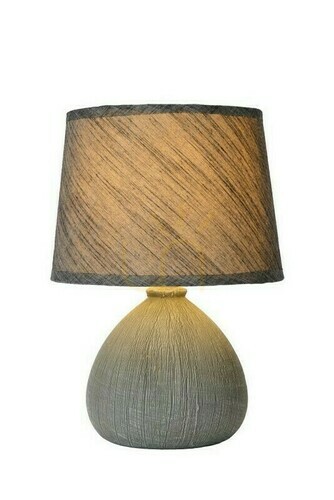 Check Lucide RAMZI Grey Ceramic Japandi Table Lamp 47506/81/36