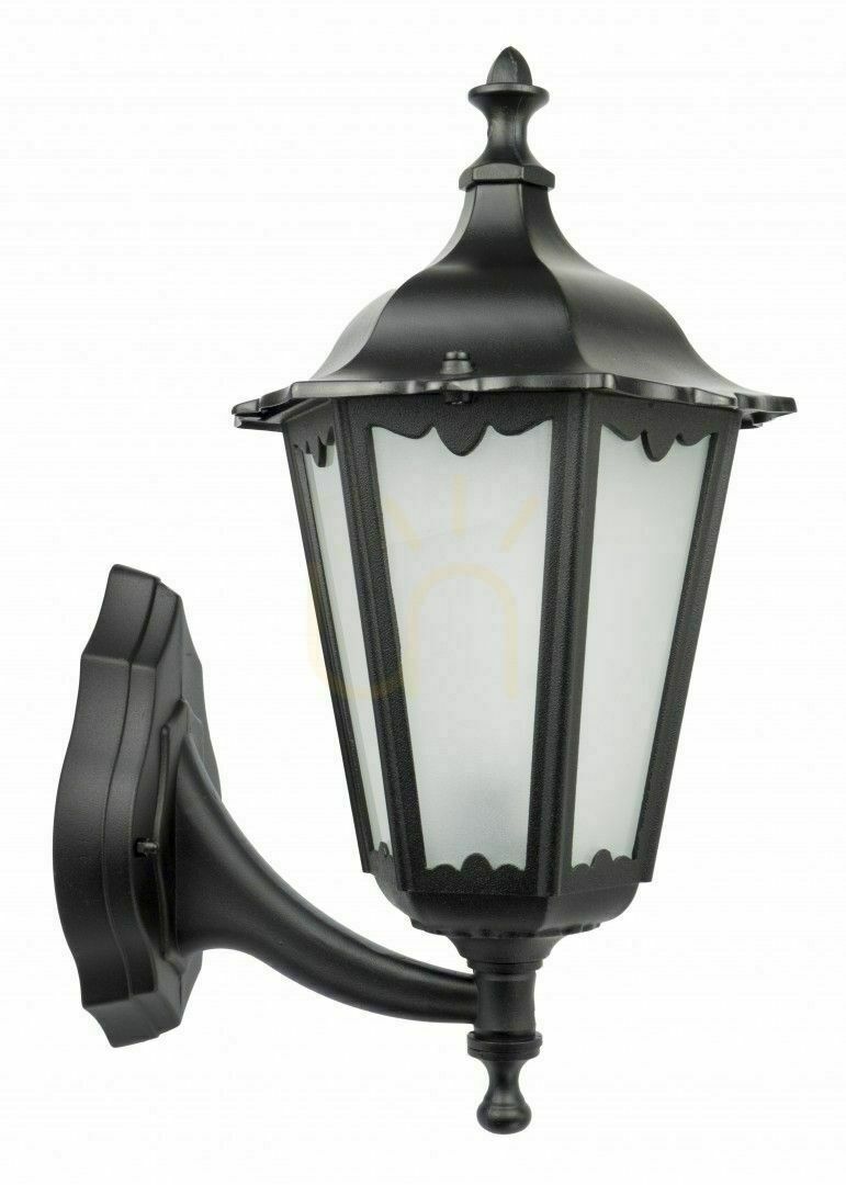 Outdoor Wall Lamp SU-MA K 3012/1/D g Black Vintage Aluminum Glass E27