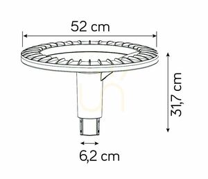 Outdoor Pole Light SU-MA STRMAX-HEAD LED 4000K Dark Ash 52 cm IP65 small 3