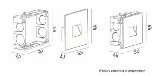 Outdoor Wall Recessed Light SU-MA MR05 LED 4000K Silver Stainless Steel small 4