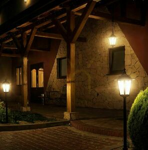 Outdoor Standing Lamp SU-MA Retro Black 51 cm E27 K 4011/1 small 2