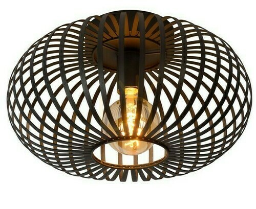Check Lucide MANUELA Black Metal Plafond 40 cm 78174/40/30