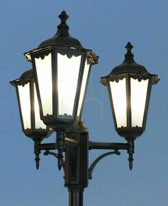 Outdoor Pole Light SU-MA OGMWN 3 3-Light Black Patina Vintage E27 Adjustable 195-295 cm small 4