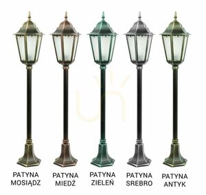 Outdoor Garden Standing Lamp SU-MA Black Patina 115 cm K 5002/2/H small 5