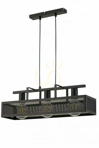 Check Sigma Albert 3 Black Pendant Light 60 cm 32173