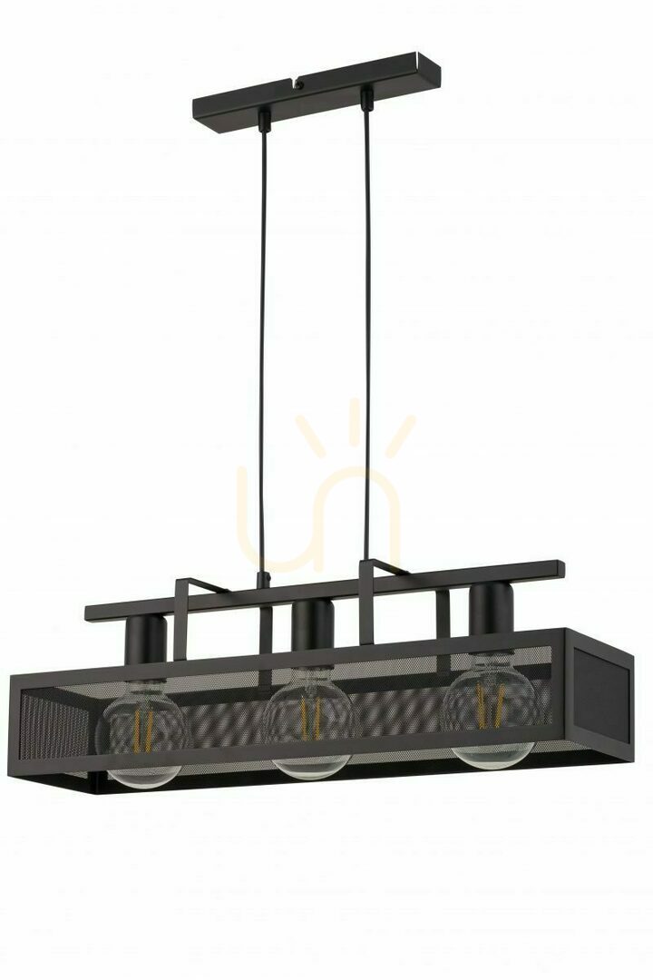 Pendelleuchte Sigma Albert 3-flammig schwarz E27 32173