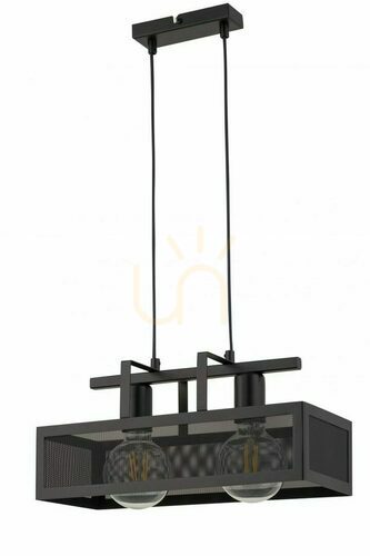 Check Sigma Albert 2 Black Pendant Light E27 Steel 40 cm 32175
