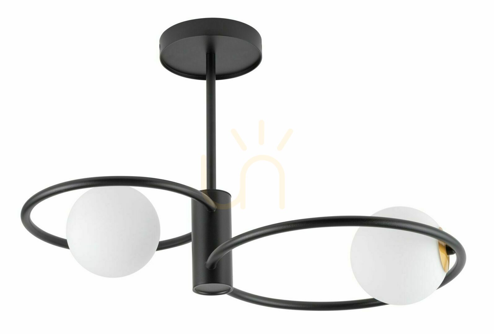 Sigma Aqua Ceiling Light Black 2x G9 55 cm 33462