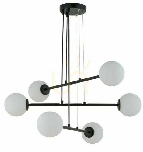 Check Sigma BALANS 6 Black G9 Pendant Light 33373