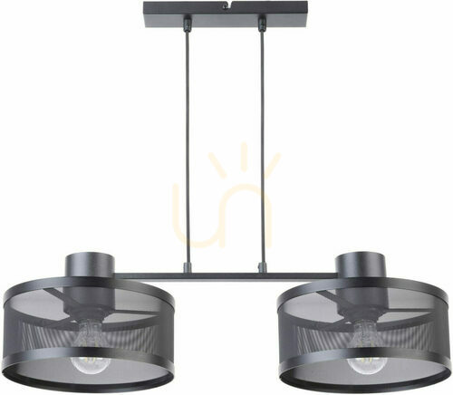 Check Sigma BONO 2 Black Pendant Light 2xE27 31902