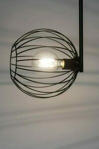 Ceiling Lamp Sigma CHERRY 1 Black Steel 60W E27 32361 small 2