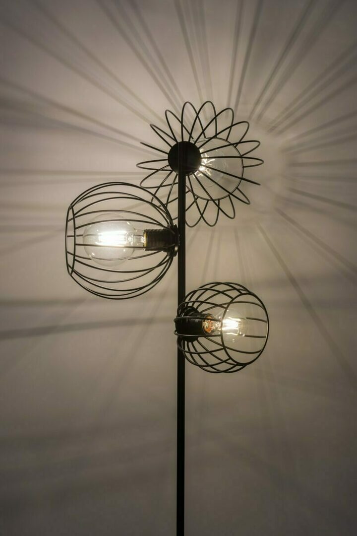 Preview Sigma Cherry Black Floor Lamp 3-Light E27 170cm 50311 Sigma Cherry Black Floor Lamp 3-Light E27 170cm 50311