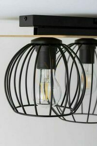 Ceiling Light Sigma Cyber 3 Black Oak E27 32359 small 3