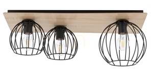Ceiling Light Sigma Cyber 3 Black Oak E27 32359 small 0