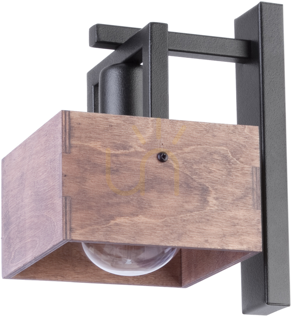 Wall Lamp Sigma Dakota Brown Bronze E27 15W Black 31752