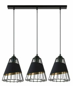 Pendant Light Sigma Deni 3 Black Gold 60W E27 40541 0 Pendant Light Sigma Deni 3 Black Gold 60W E27 40541 small 0