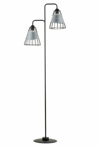 Check Sigma Floor Lamp Deni Black/Grey/Silver 170cm 2x E27 50347
