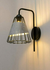 Sigma Deni Wall Sconce Black Grey Silver E27 60W IP20 40548 small 1