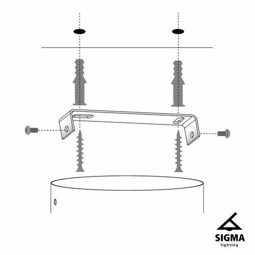 Check Sigma Pendant Light DENI L Black Graphite Gold 28cm E27 40537