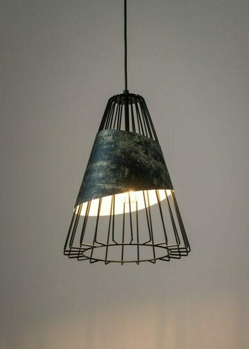Check Sigma Pendant Light DENI L Black Graphite Gold 28cm E27 40537