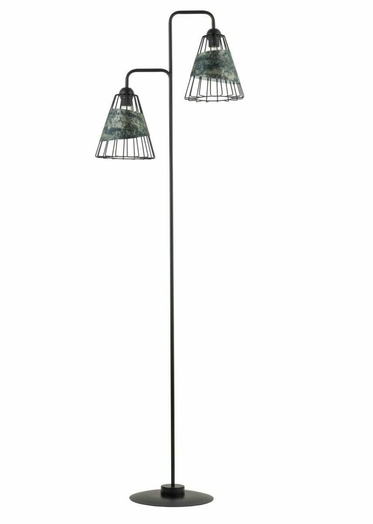Sigma floor lamp Deni black graphite gold 2xE27 170cm 50348