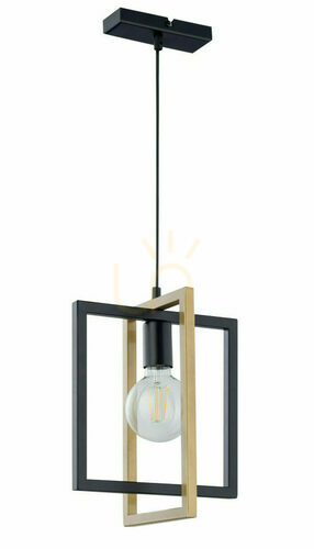 Check Pendant Light Sigma Eden 1 Black Gold 32230