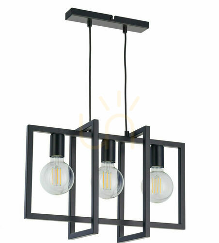 Check Sigma Eden 3 Black Pendant Light 32235
