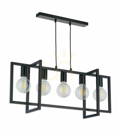 Check Sigma Eden 5 Black Pendant Light 32237