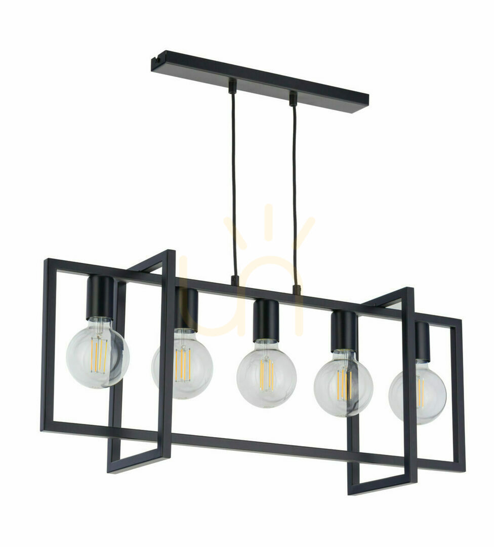 Pendelleuchte Sigma Eden 5-flammig schwarz E27 32237