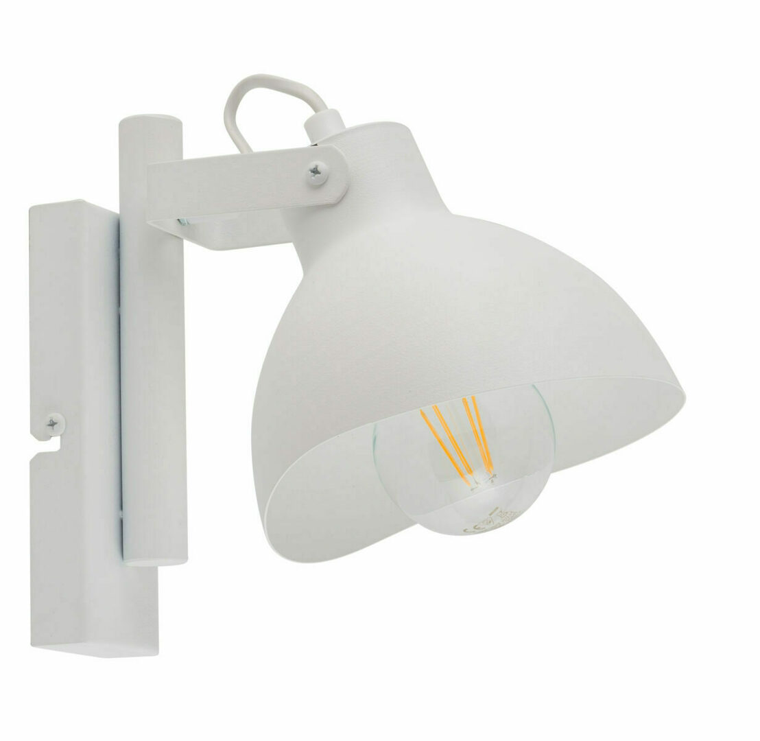 Wall Lamp Sigma Flop White E27 60W Steel Sconce 32426
