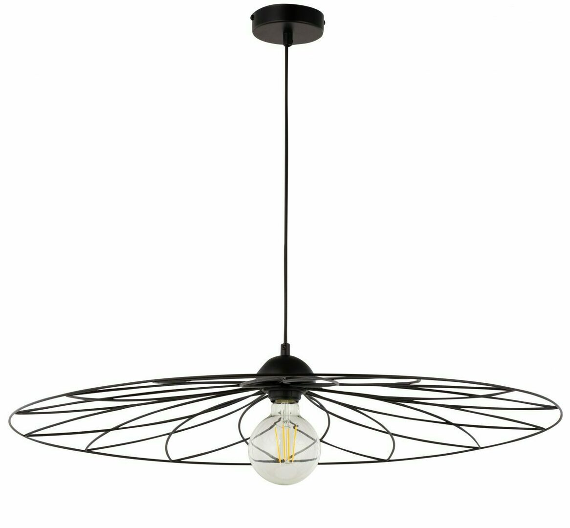 Pendant Light Sigma FLOWER L Black 73cm Steel E27 32053
