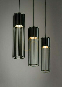 Pendant Light Sigma Fobia 3 Black GU10 Adjustable 33453 small 1