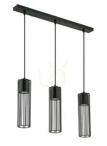 Pendant Light Sigma Fobia 3 Black GU10 Adjustable 33453 small 0
