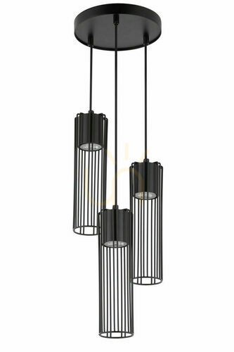 Check Sigma Fobia 3 Light Black GU10 Pendant Lamp 33456