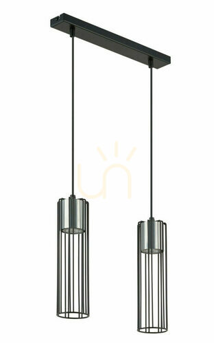 Check Sigma Fobia 2 Pendant Light Black Silver GU10 33451