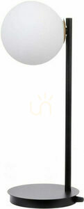 Table lamp Sigma Gama black metal white shade 43 cm 50201 small 0