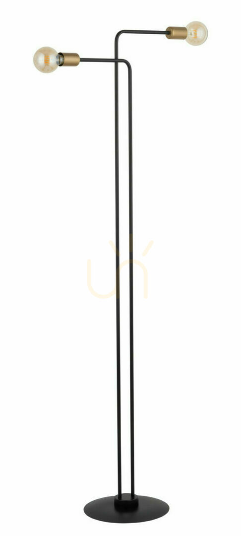 Sigma GINO floor lamp black gold E27 2x60W 160cm 50314