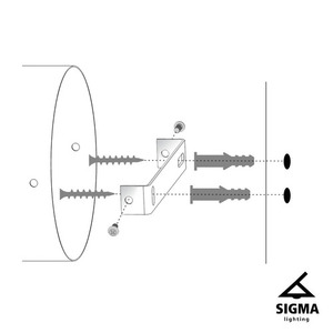 Wall Lamp Sigma Glory Black Graphite Gold E27 60W Sconce 40523 small 1