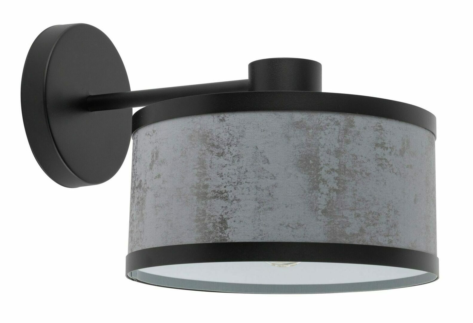 Sigma GLORY black grey wall lamp sconce E27 60W IP20 40524