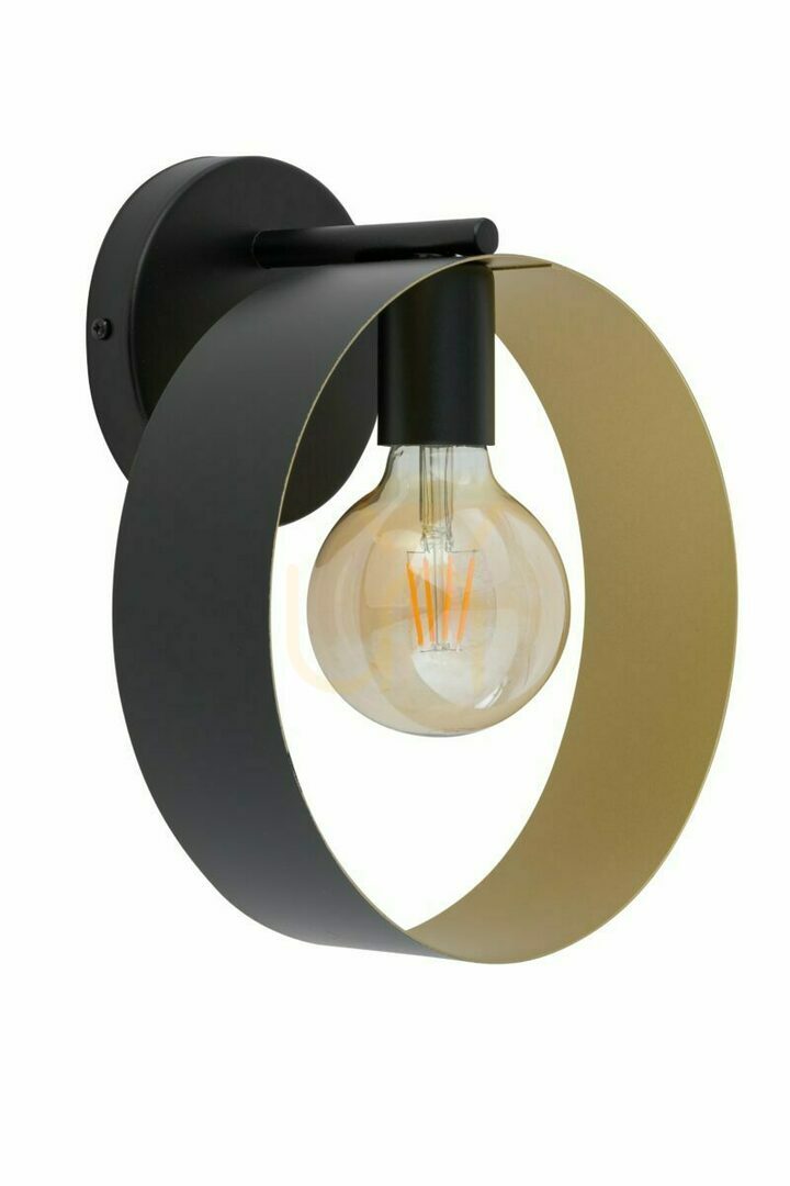 Sigma Happy Wall Sconce Black Gold E27 25 cm SKU 32305