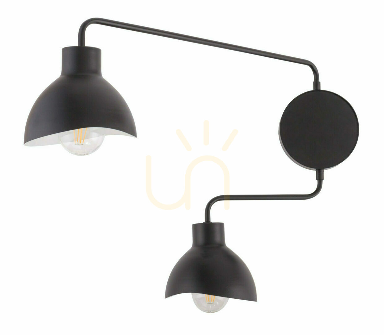 Wall lamp Sigma Holi 2 Light Black Steel E27 SKU 32490