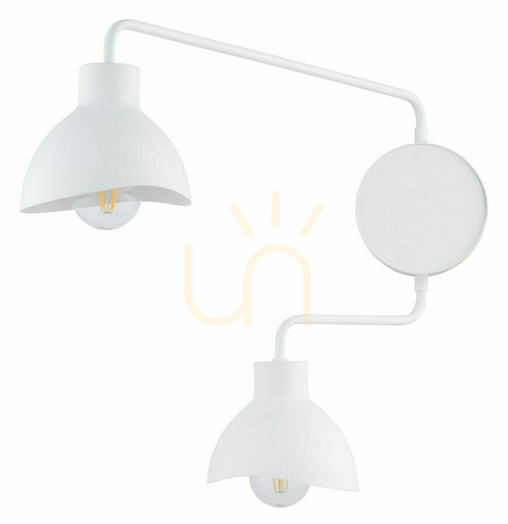Wall Lamp Sigma Holi 2-Light White E27 Steel 32491