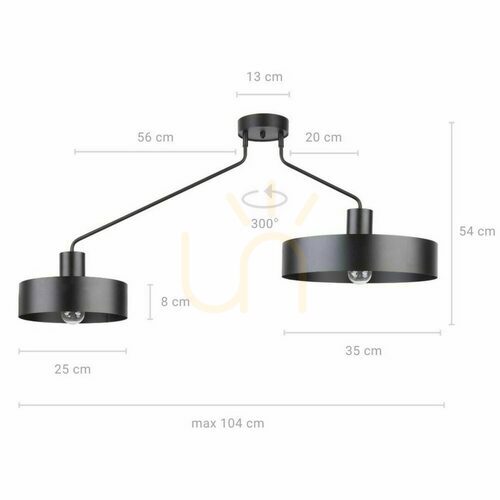 Check Plafon Sigma Jumbo 2 Black E27 31531