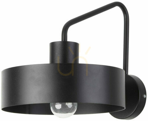 Check Sigma Jumbo Black Metal Wall Sconce 31535