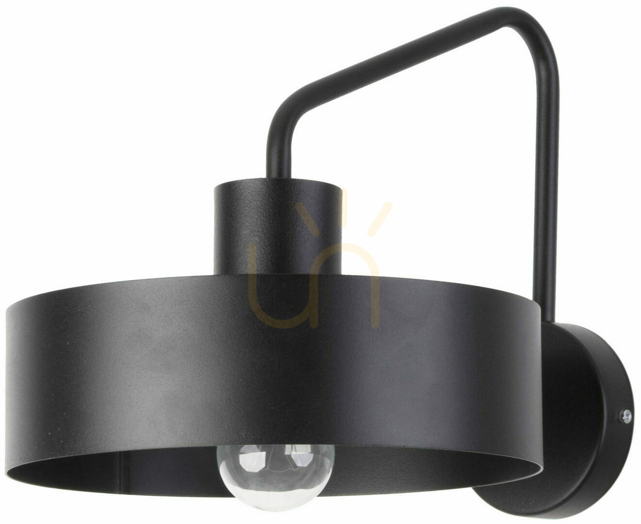 Sigma Jumbo Black Metal Wall Sconce 31535