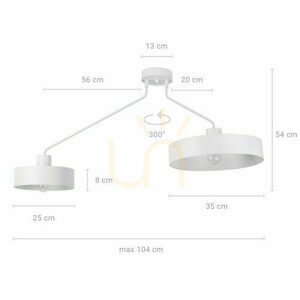 Plafon Sigma Jumbo 2 biały stalowy E27 31532 small 1
