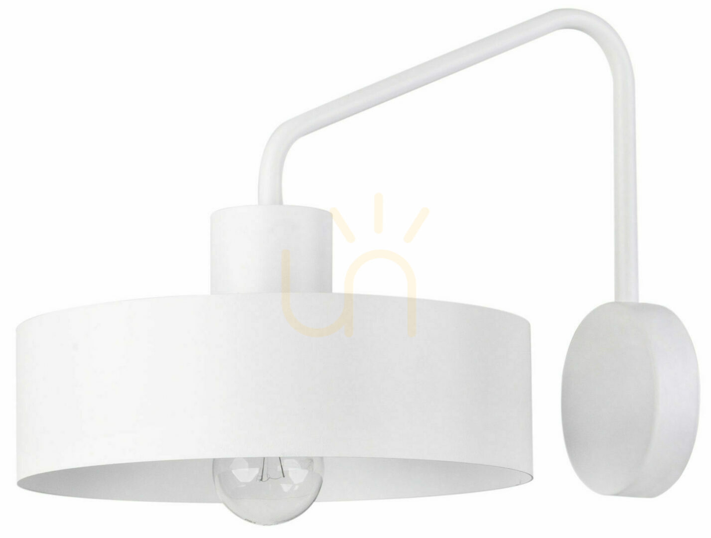 Sigma Jumbo White Wall Sconce 25 cm E27 31536