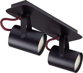 Plafon Sigma KAMERA 2 black red GU10 25W 32612
